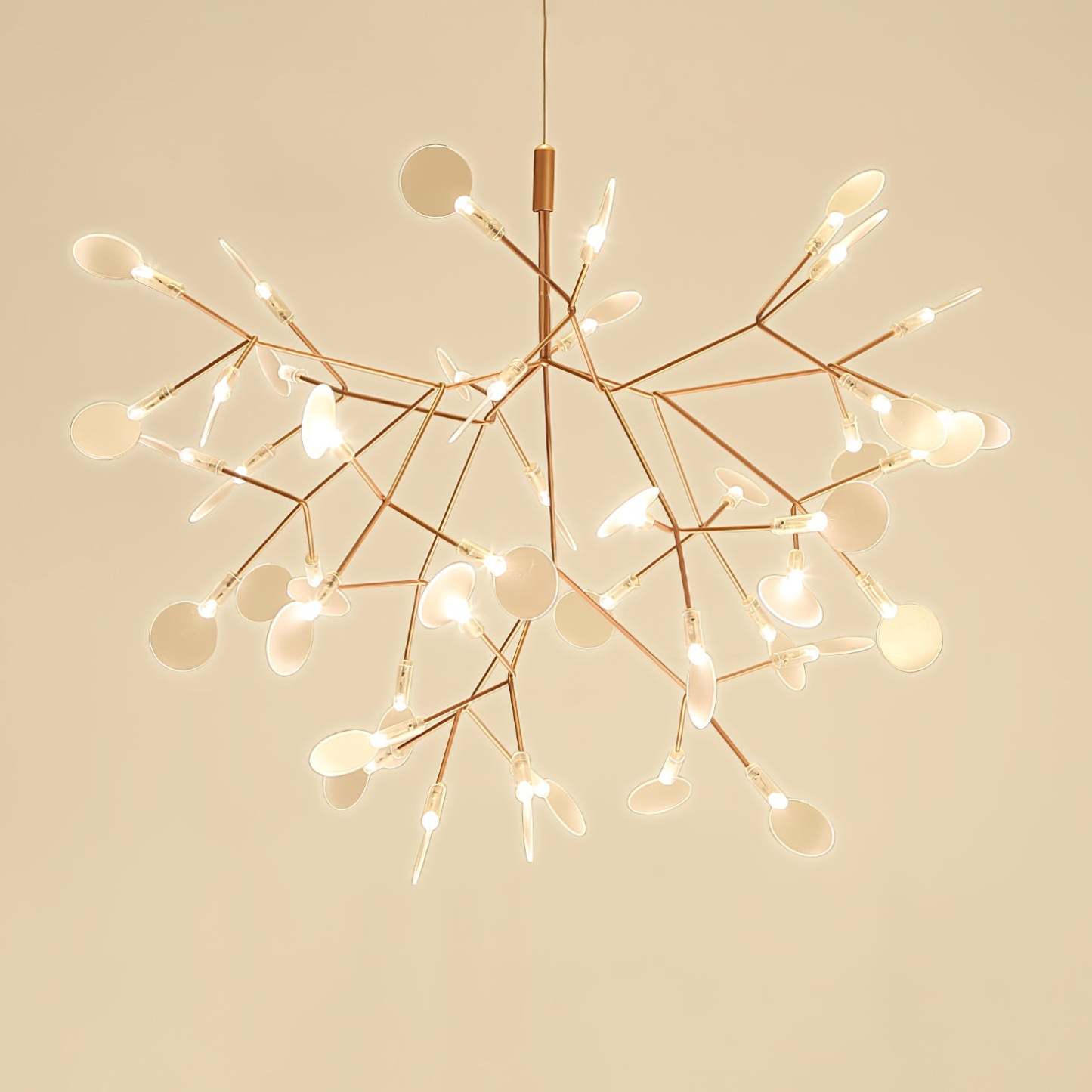 Rose Gold Firefly LED Chandelier