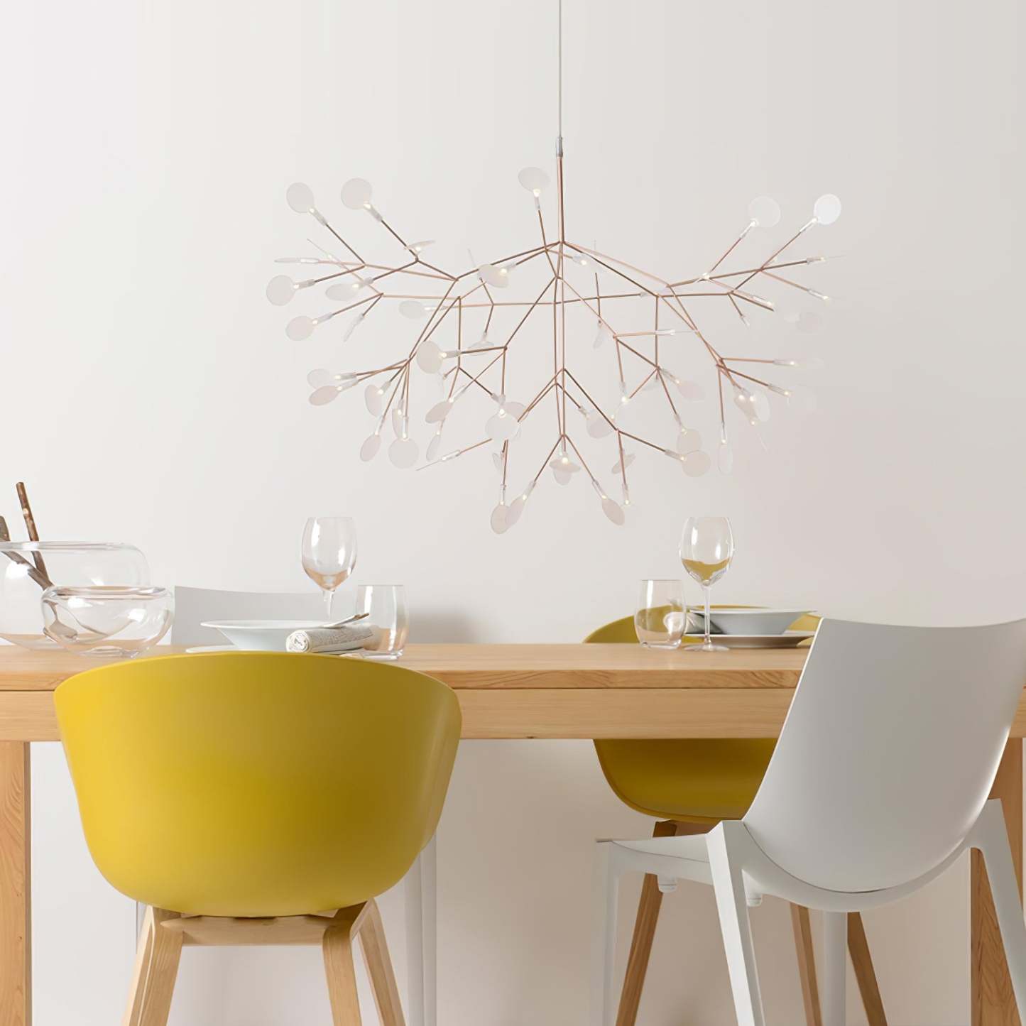 Rose Gold Firefly LED Chandelier