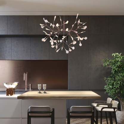 Rose Gold Firefly LED Chandelier