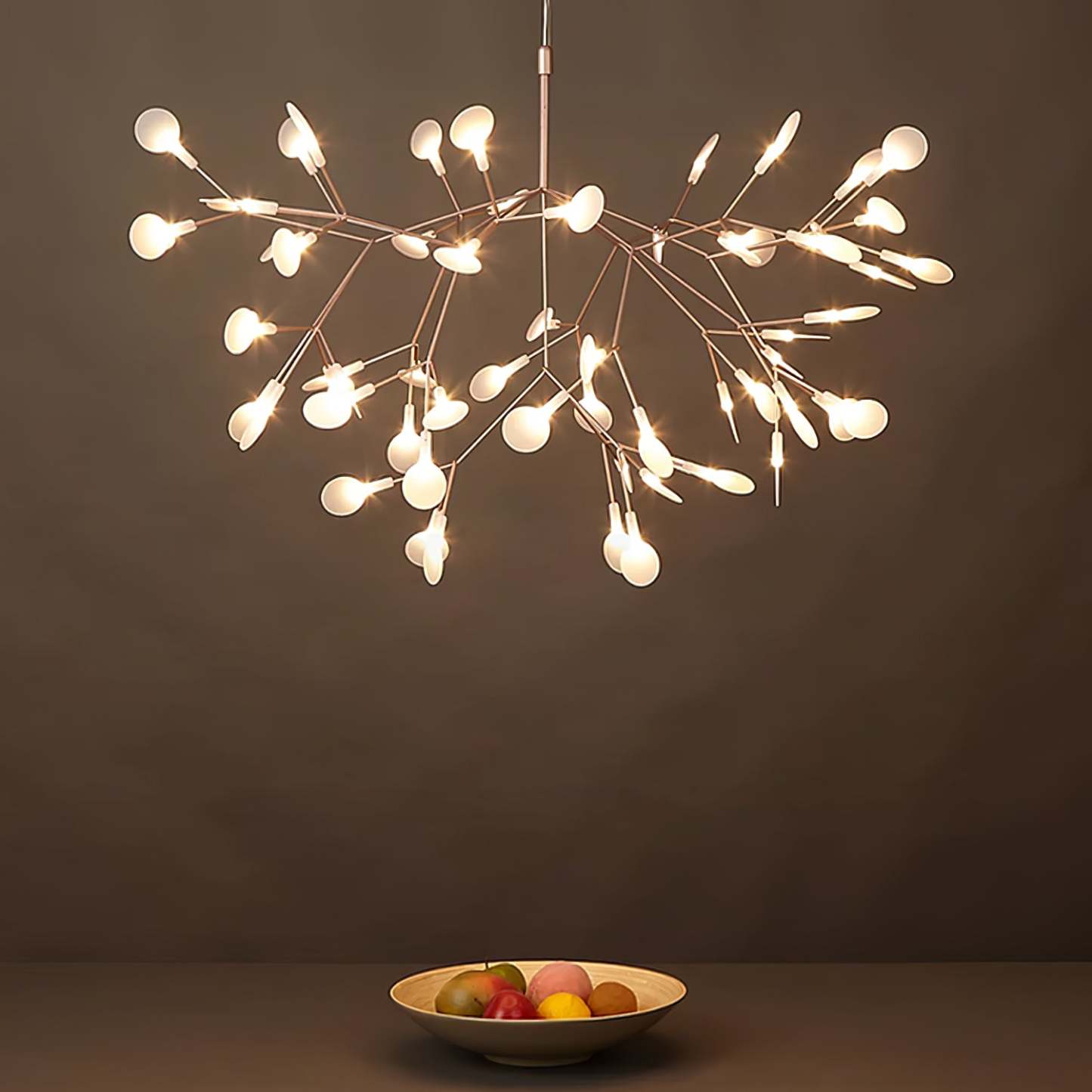 Rose Gold Firefly LED Chandelier