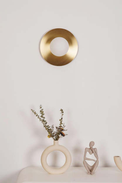 Round Glass Art Wall Lamp