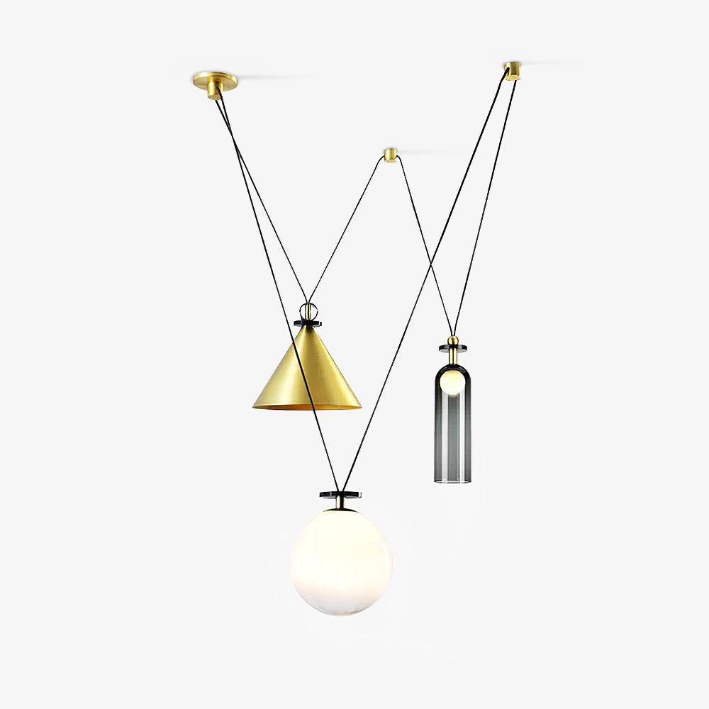 Modern Geometric Shape Art Chandelier