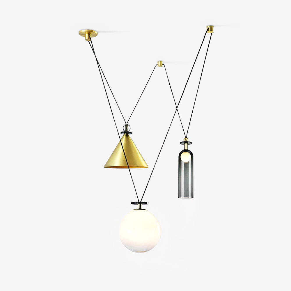Modern Geometric Shape Art Chandelier