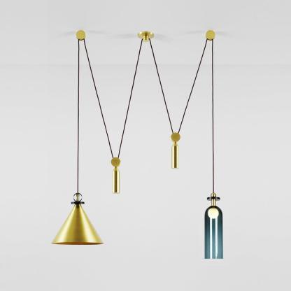 Modern Geometric Shape Art Chandelier