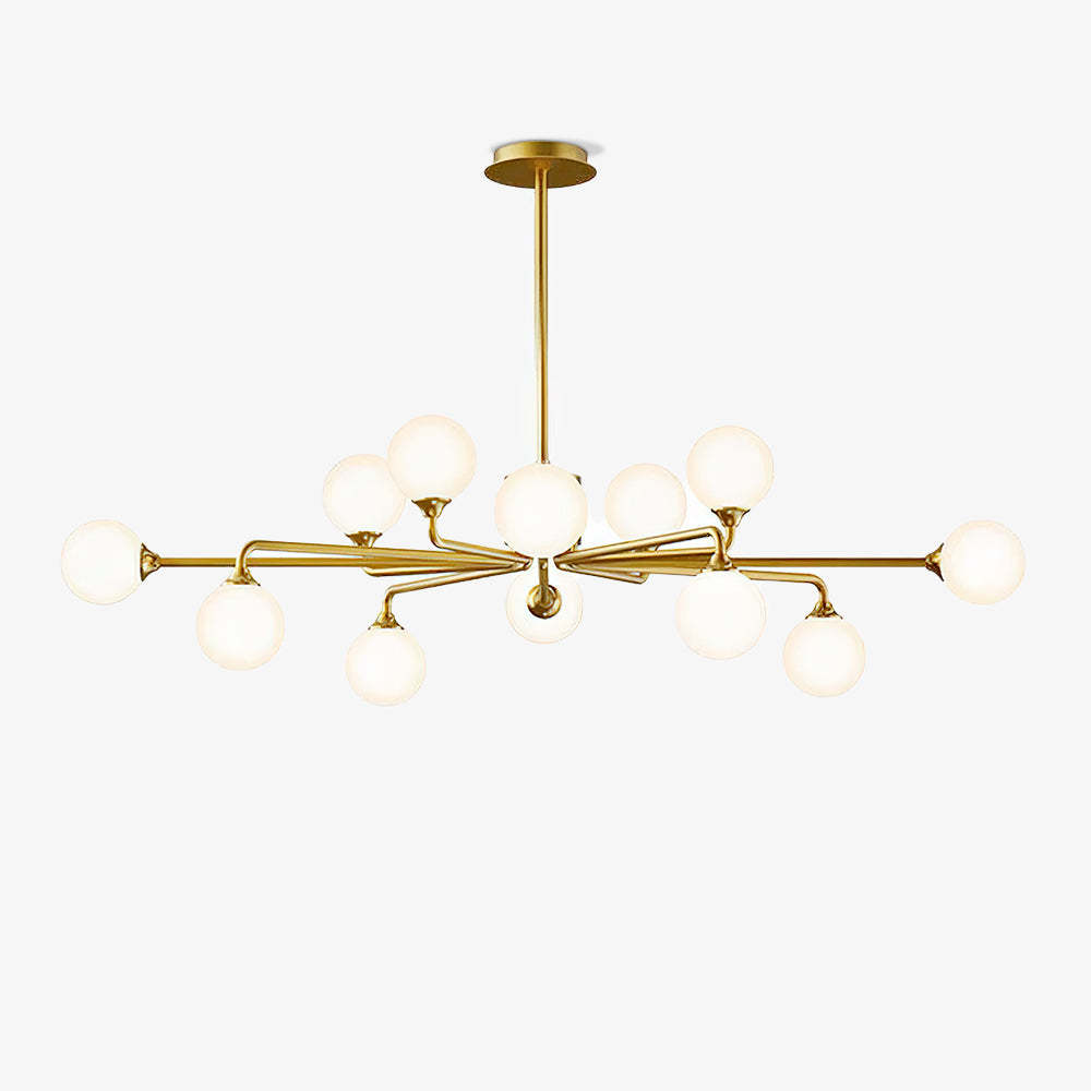 Staggered Glass Globes Chandelier