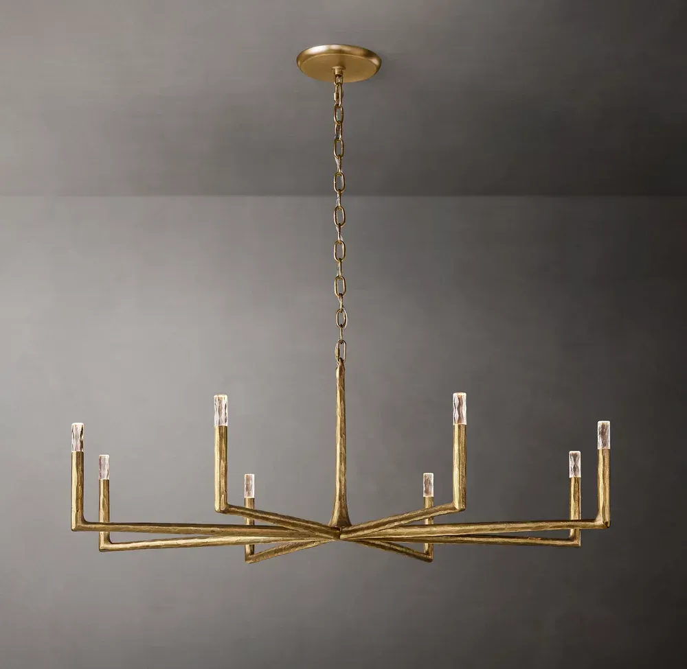 Thaddeus Round Modern Chandelier 60" For Living Room