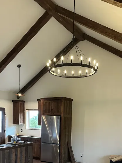 Camino Vintage Filament Round Chandelier 38" 18-Lights