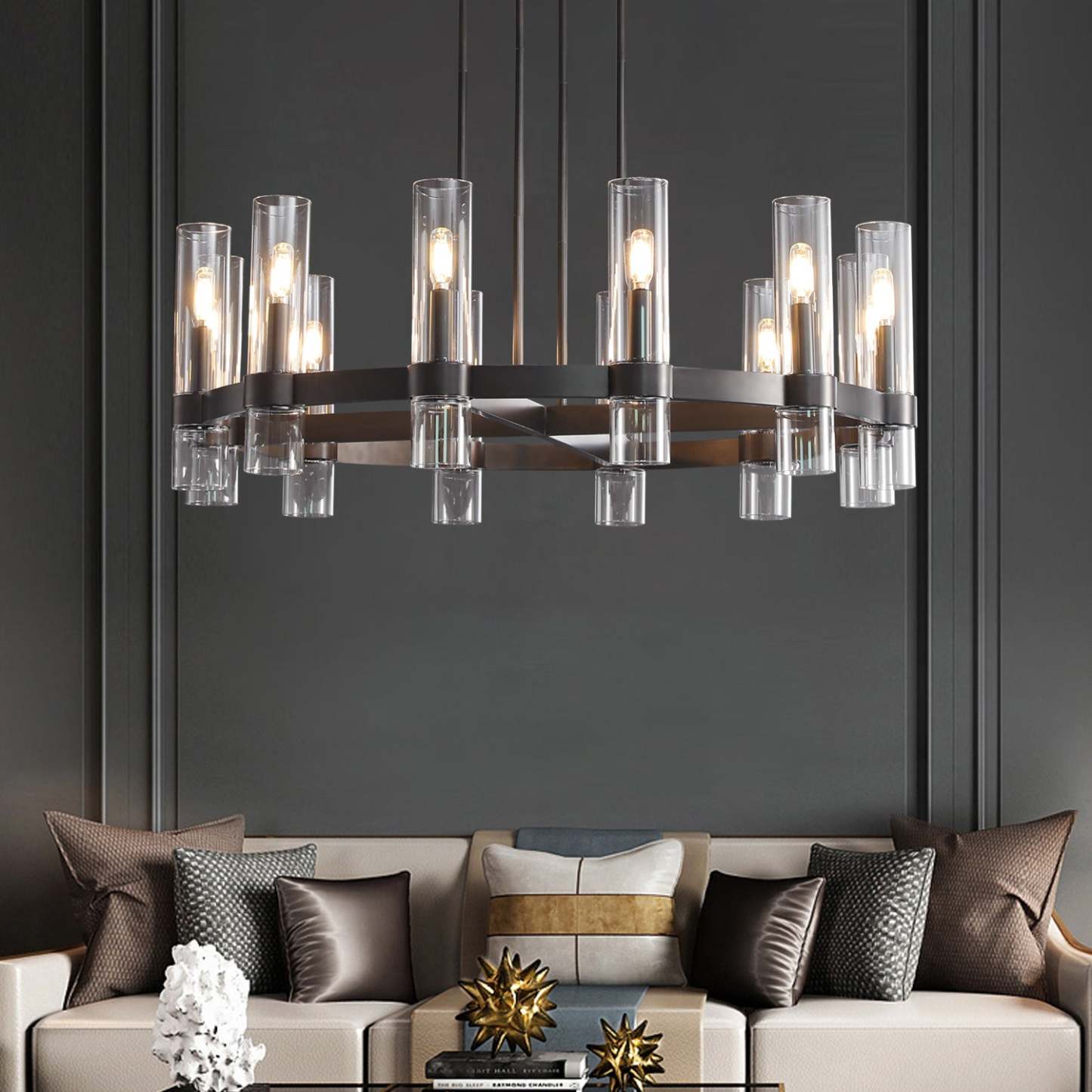 Acbdnno Round Chandelier 60"