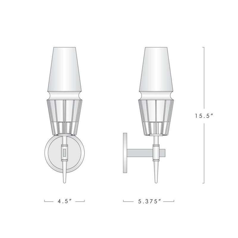 Chaillot Crystal Shade Wall Sconce