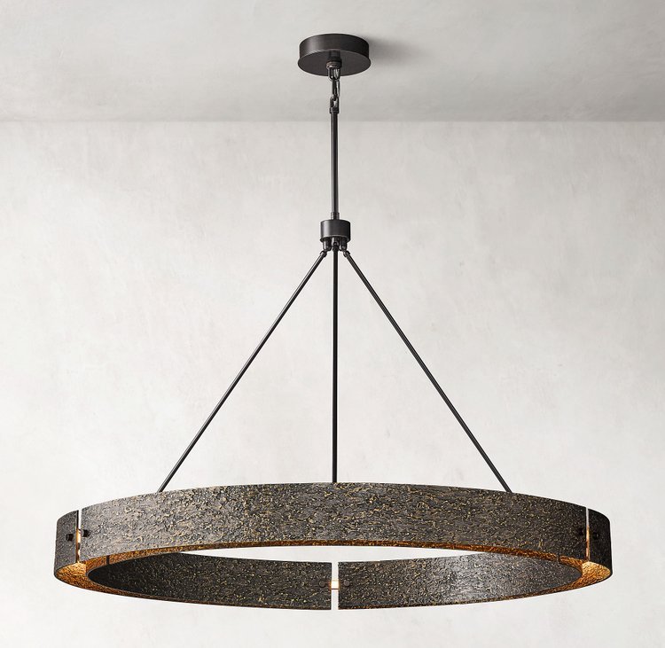 Cougry Round Brass Chandelier 60"