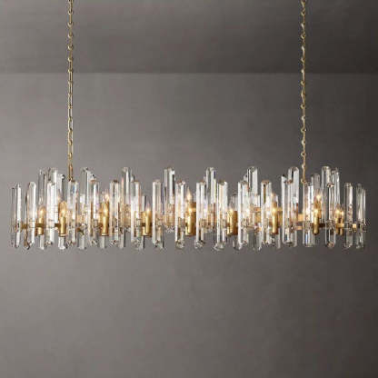 Bonnington Crystal Luxury Linear Chandelier 72"