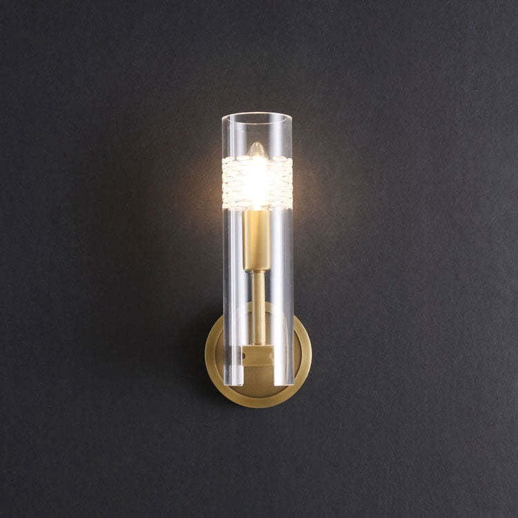 Acbdnno Single Brass Wall Sconce 11.8" H