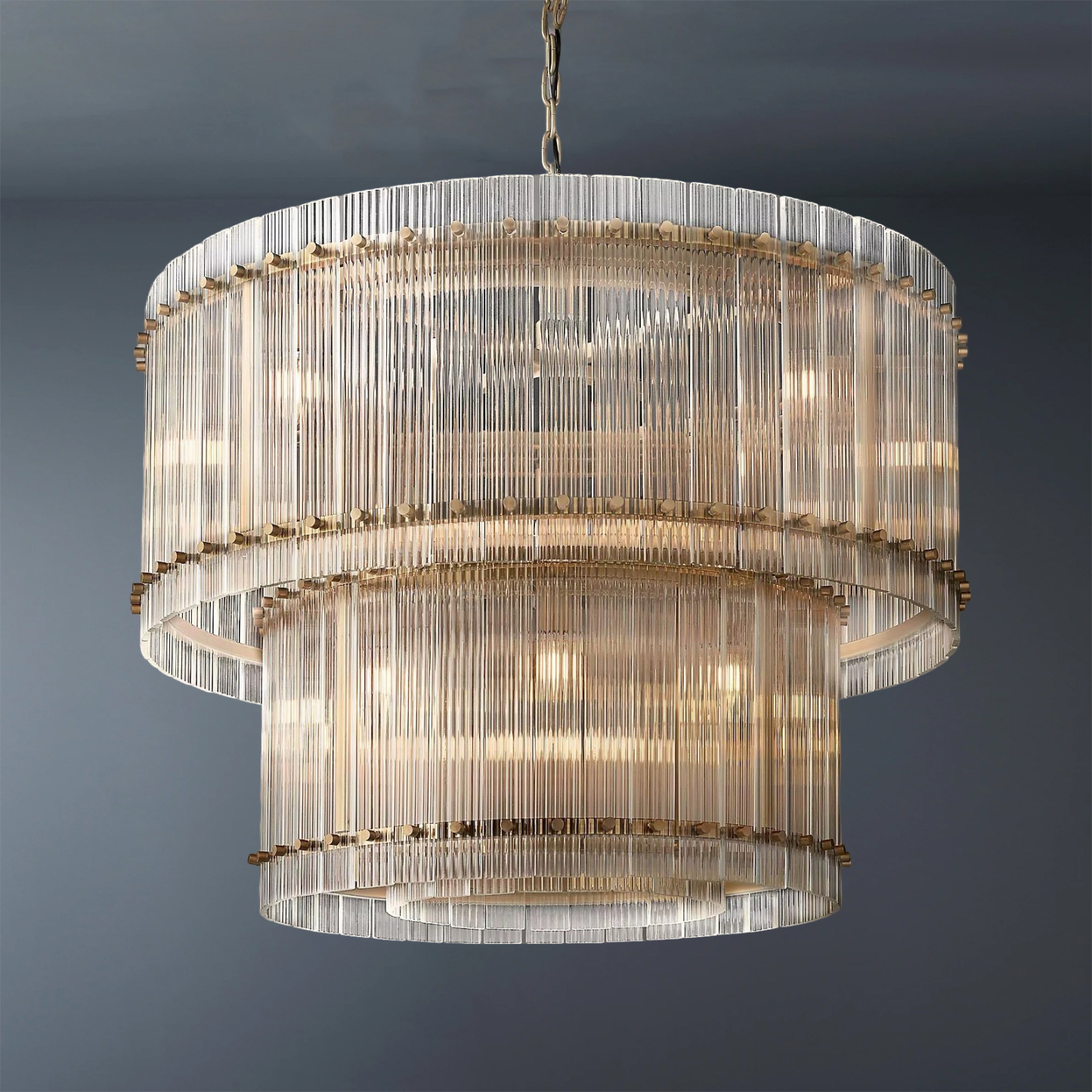 San Marco 2-Tier Luxury Round Chandelier 37"