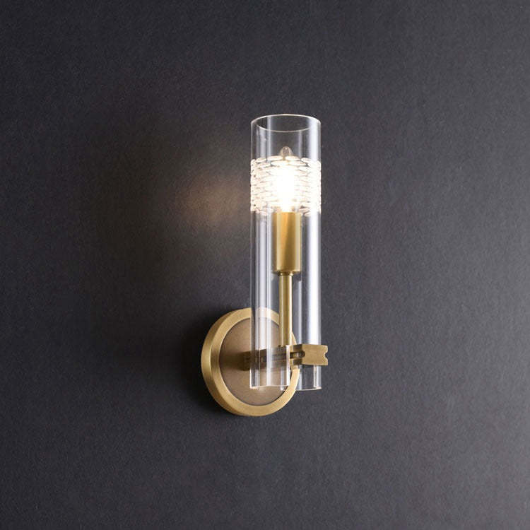 Acbdnno Single Brass Wall Sconce 11.8" H