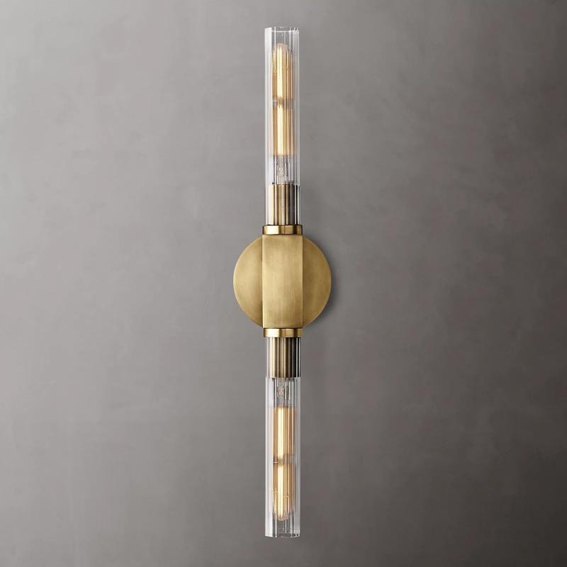 Cannele Double Head Candlestick Wall Sconce For Living Room