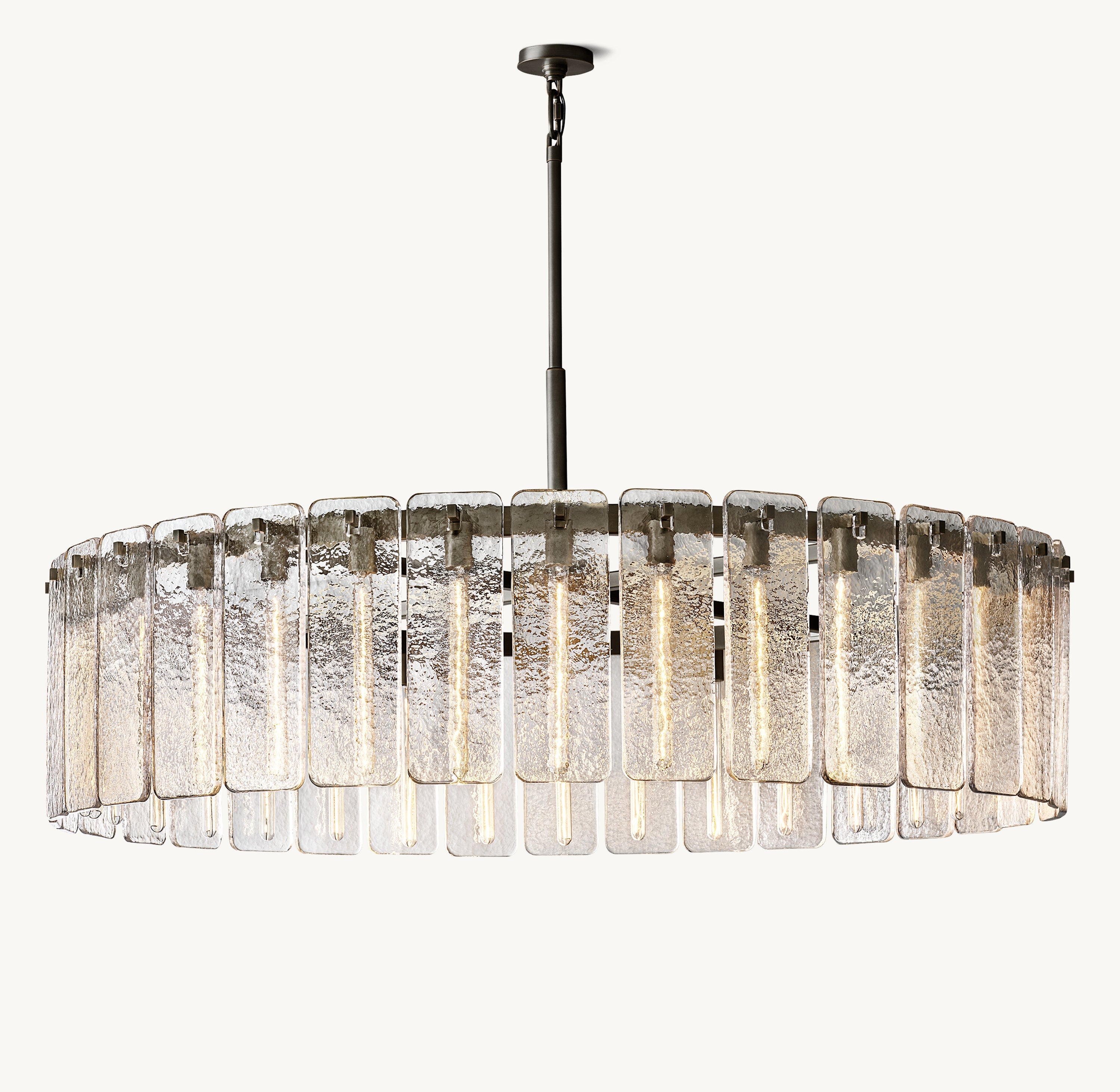 Calamette Glass Round Chandelier 60"