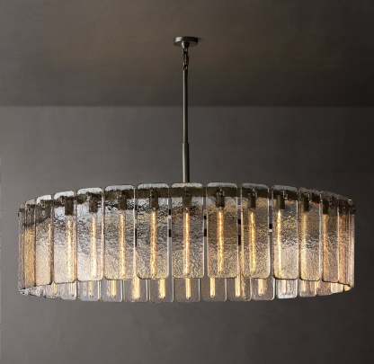 Calamette Glass Round Chandelier 60"