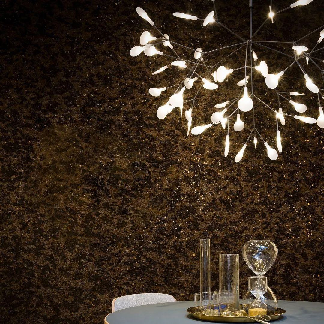 Black Firefly Branches Bifurcated Shape LED Chandelier