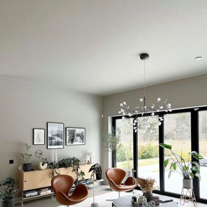 Black Firefly Branches Bifurcated Shape LED Chandelier