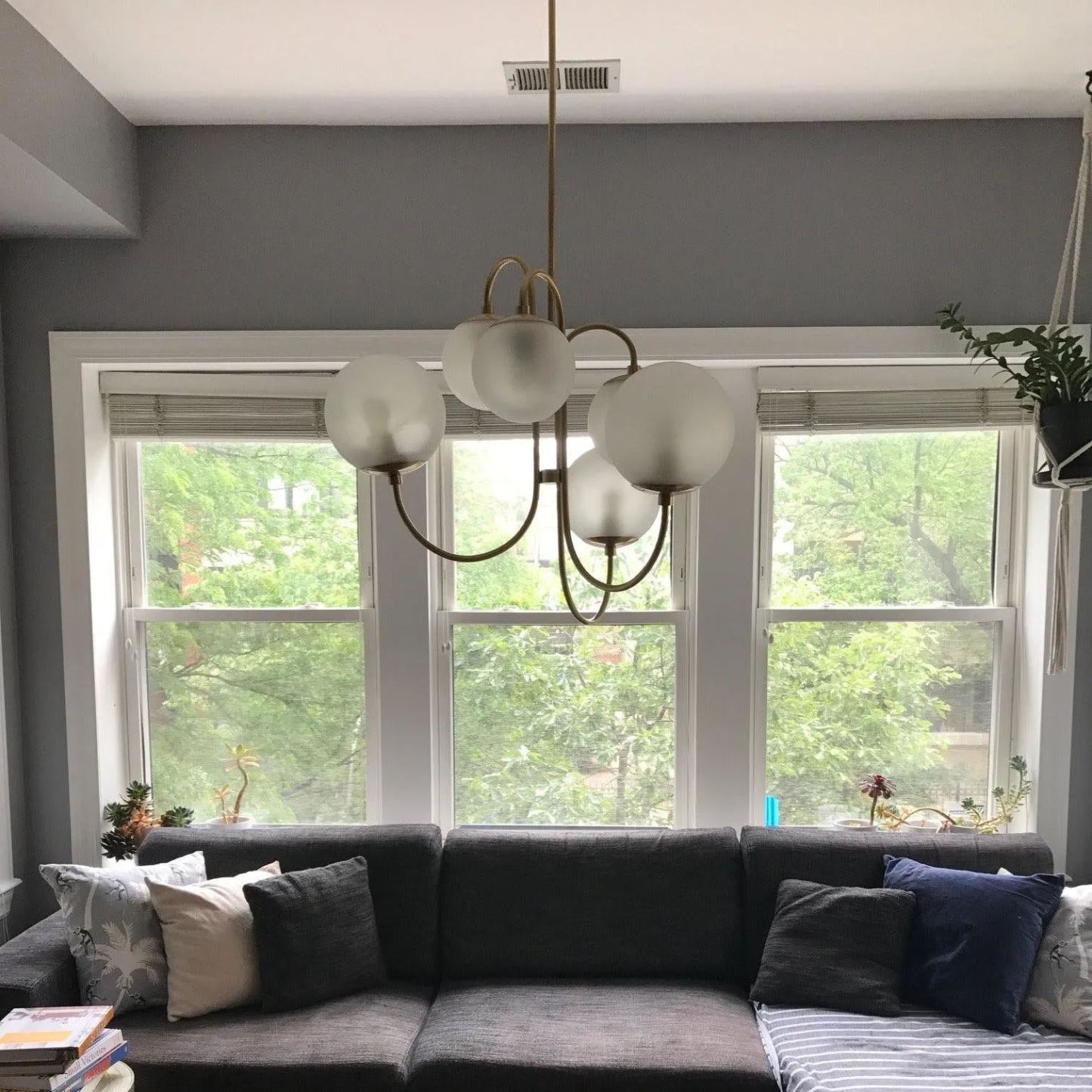 Gooseneck Globe Chandelier