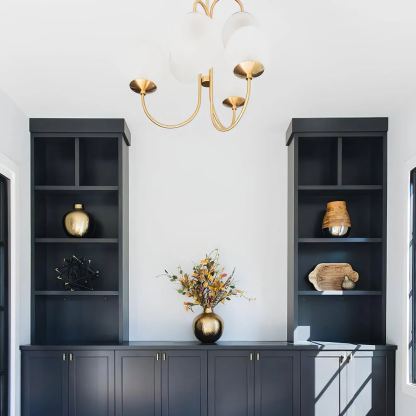 Gooseneck Globe Chandelier
