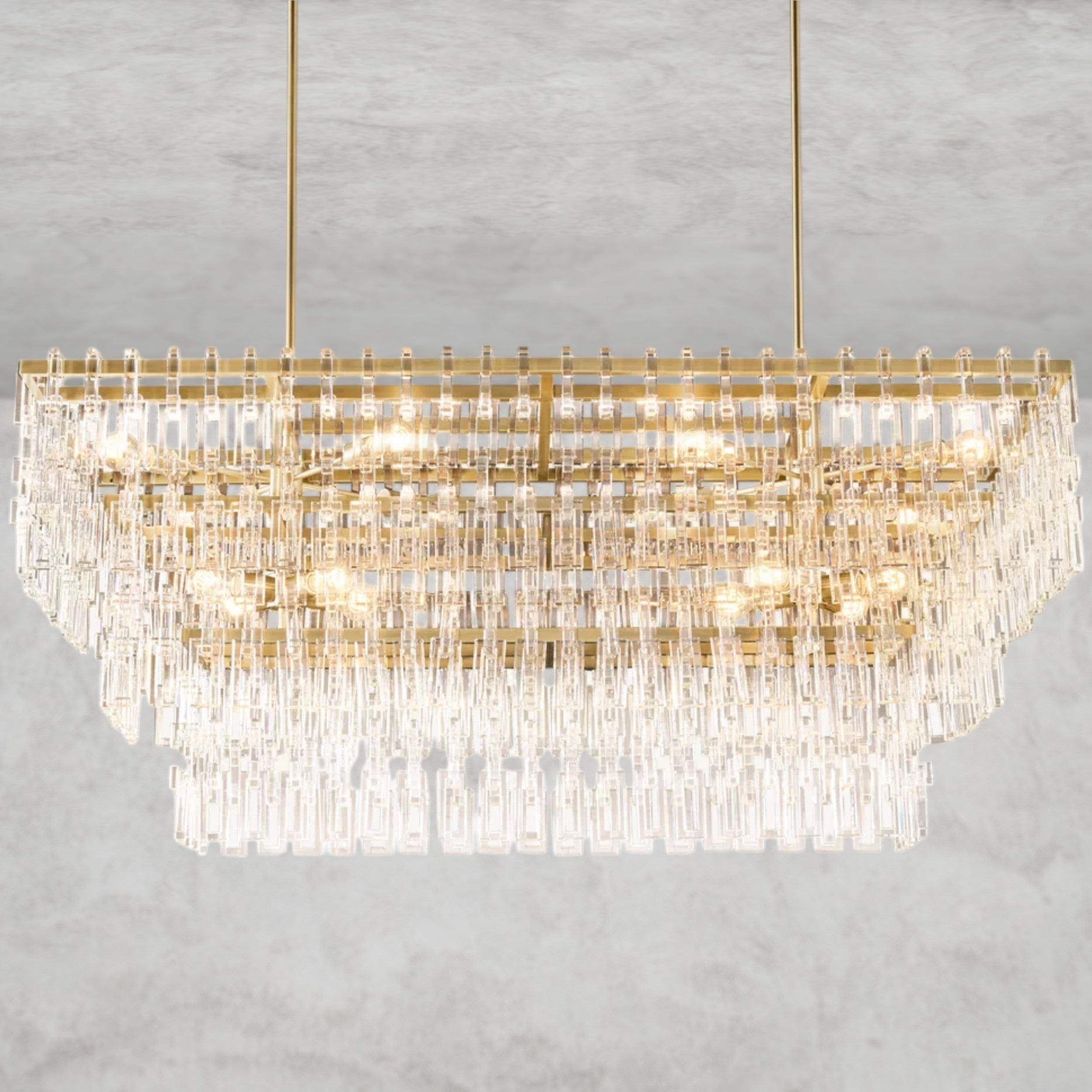 Marignan Tiered Rectangular Chandelier 60