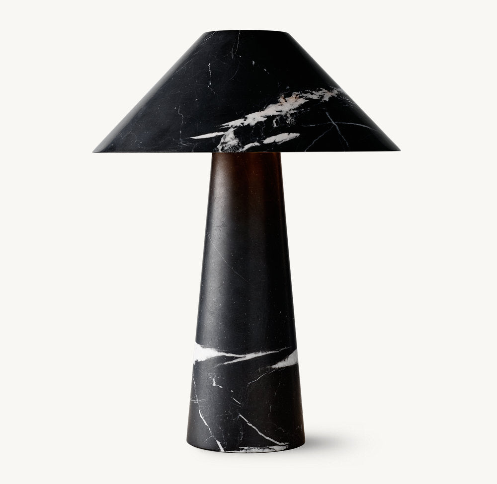 MYCENA ROUND STONE TABLE LAMP