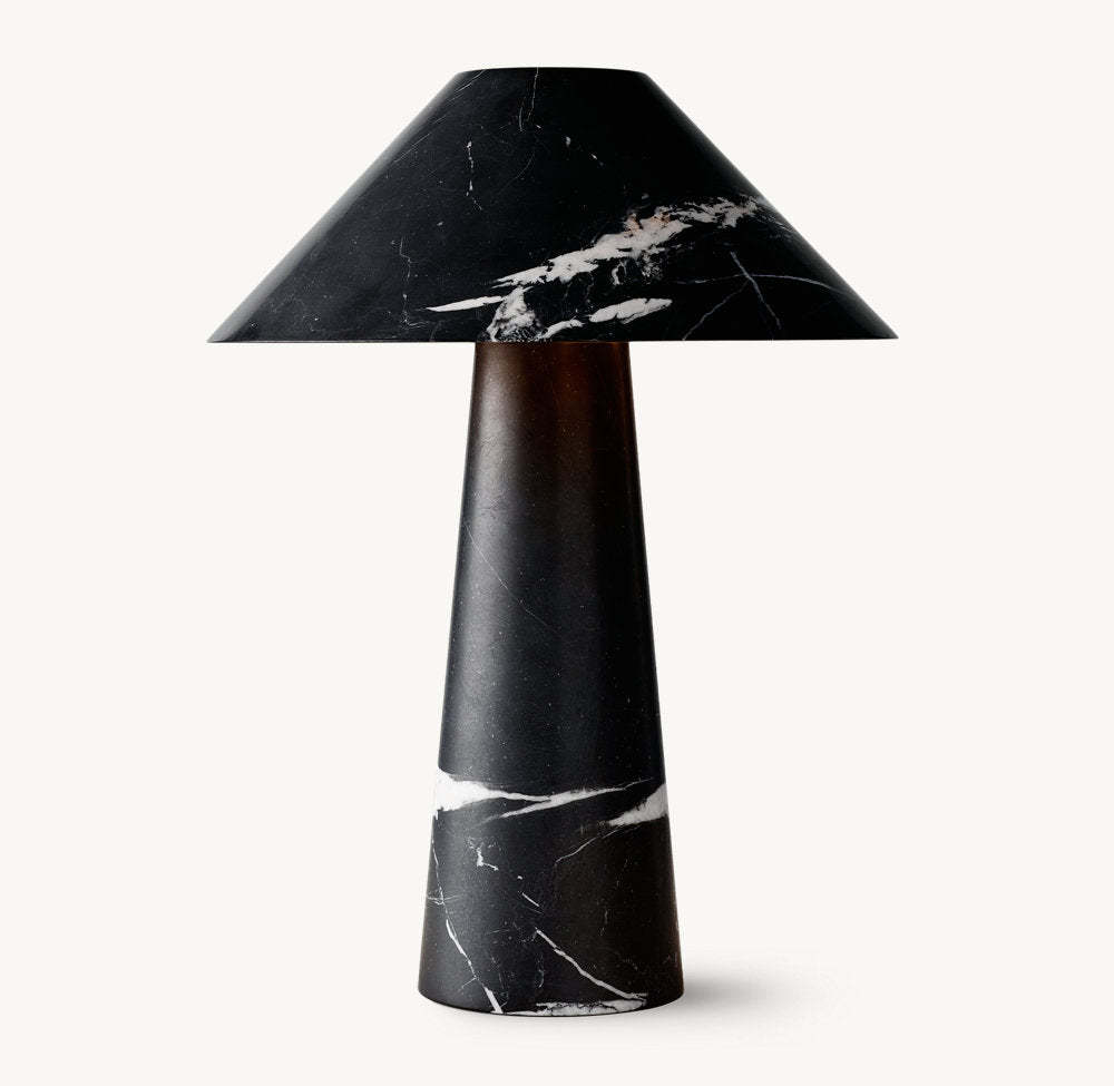 MYCENA ROUND STONE TABLE LAMP