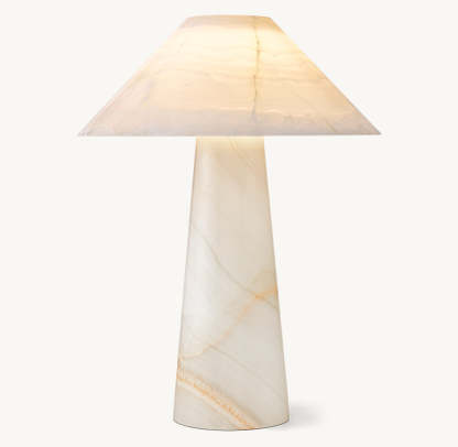 MYCENA ROUND STONE TABLE LAMP