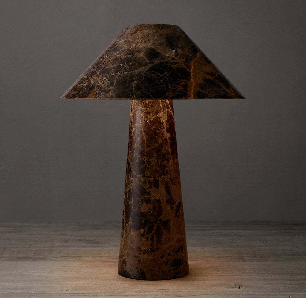 MYCENA ROUND STONE TABLE LAMP
