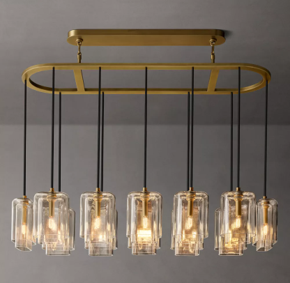 Lacour Clear Glass Linear Chandelier