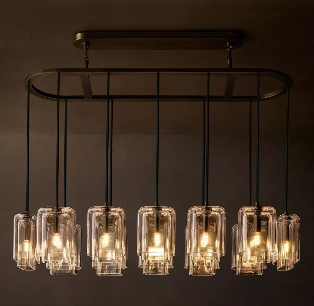 Lacour Clear Glass Linear Chandelier