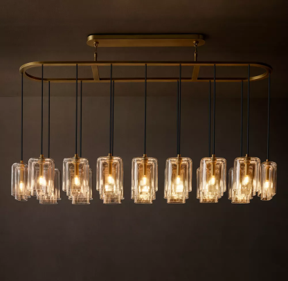 Lacour Clear Glass Linear Chandelier