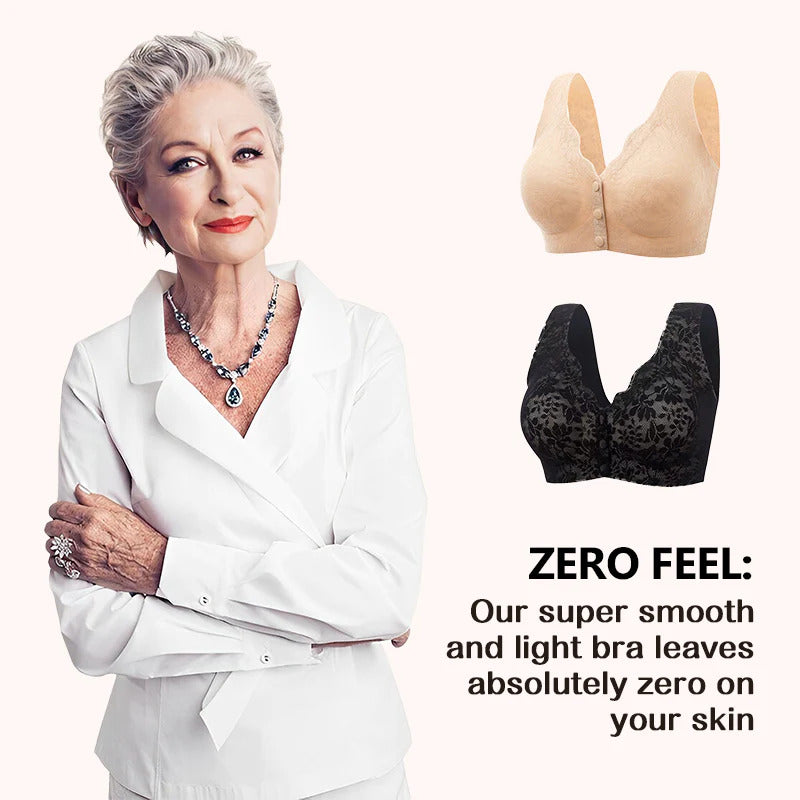 ✨LAST DAY SALE 48% – Zero Feel Lace Full Coverage Front Closure Bra