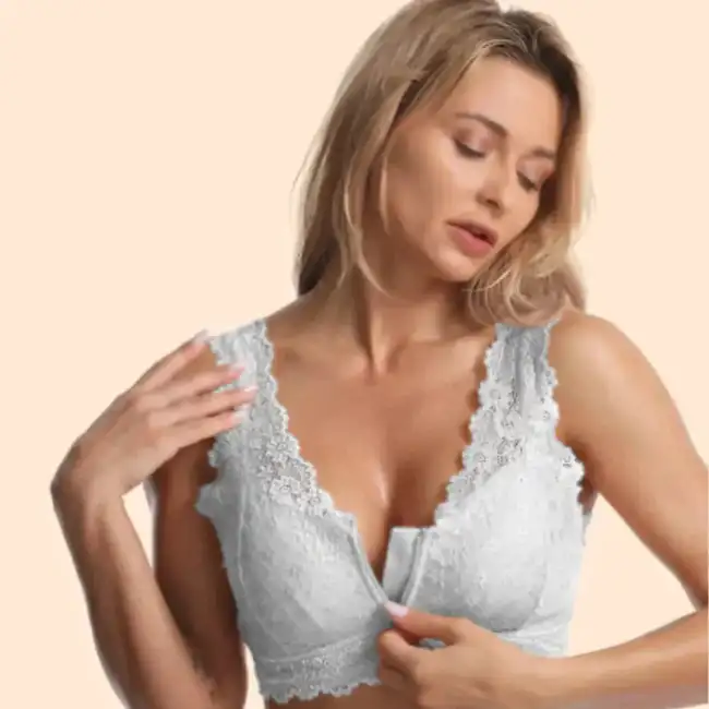 Women's Sexy Front Zipper Breathable Lace Push Up Plus Size Bra – 🌸BUY 2 FREE SHIPPING