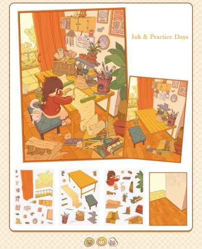 Home Diary DIY 3D Scene Stickers - 2 Cute Miniature Scenes