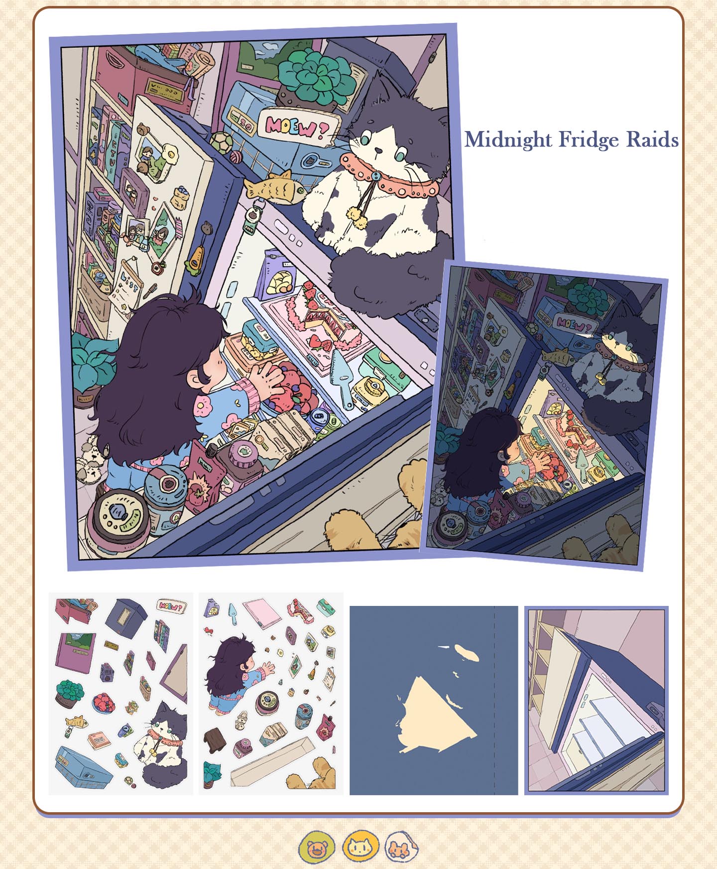 Home Diary DIY 3D Scene Stickers - 2 Cute Miniature Scenes