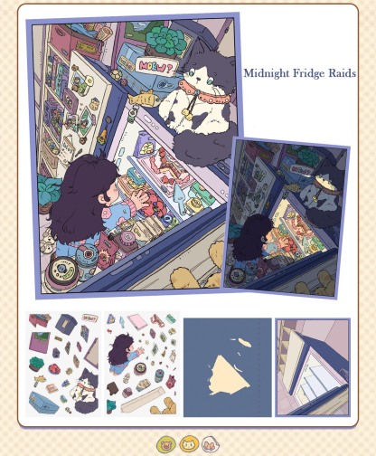 Home Diary DIY 3D Scene Stickers - 2 Cute Miniature Scenes