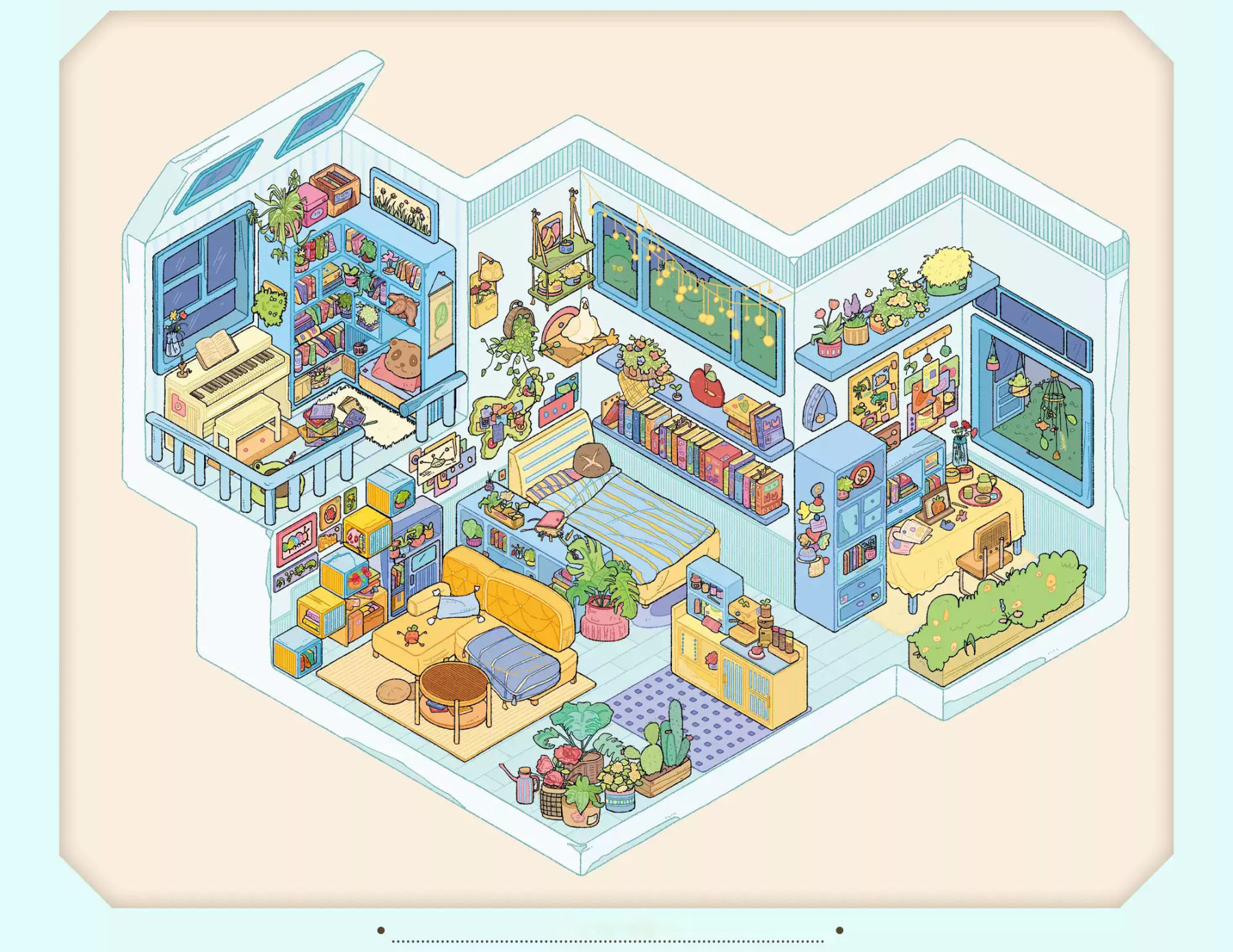 [Copy]Wonderful House DIY 3D Sticker Collection - 8 Cute Miniature Scenes