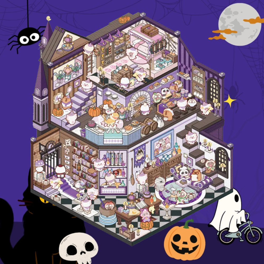 Magic Academy DIY 3D Sticker Collection - Cute Miniature Scenes