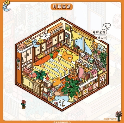 Kid's Bedroom 2.0 DIY 3D Sticker Collection - 4 Cute Miniature Scenes