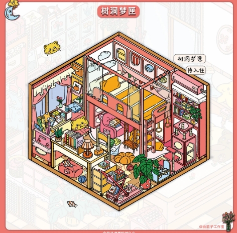 Kid's Bedroom 2.0 DIY 3D Sticker Collection - 4 Cute Miniature Scenes