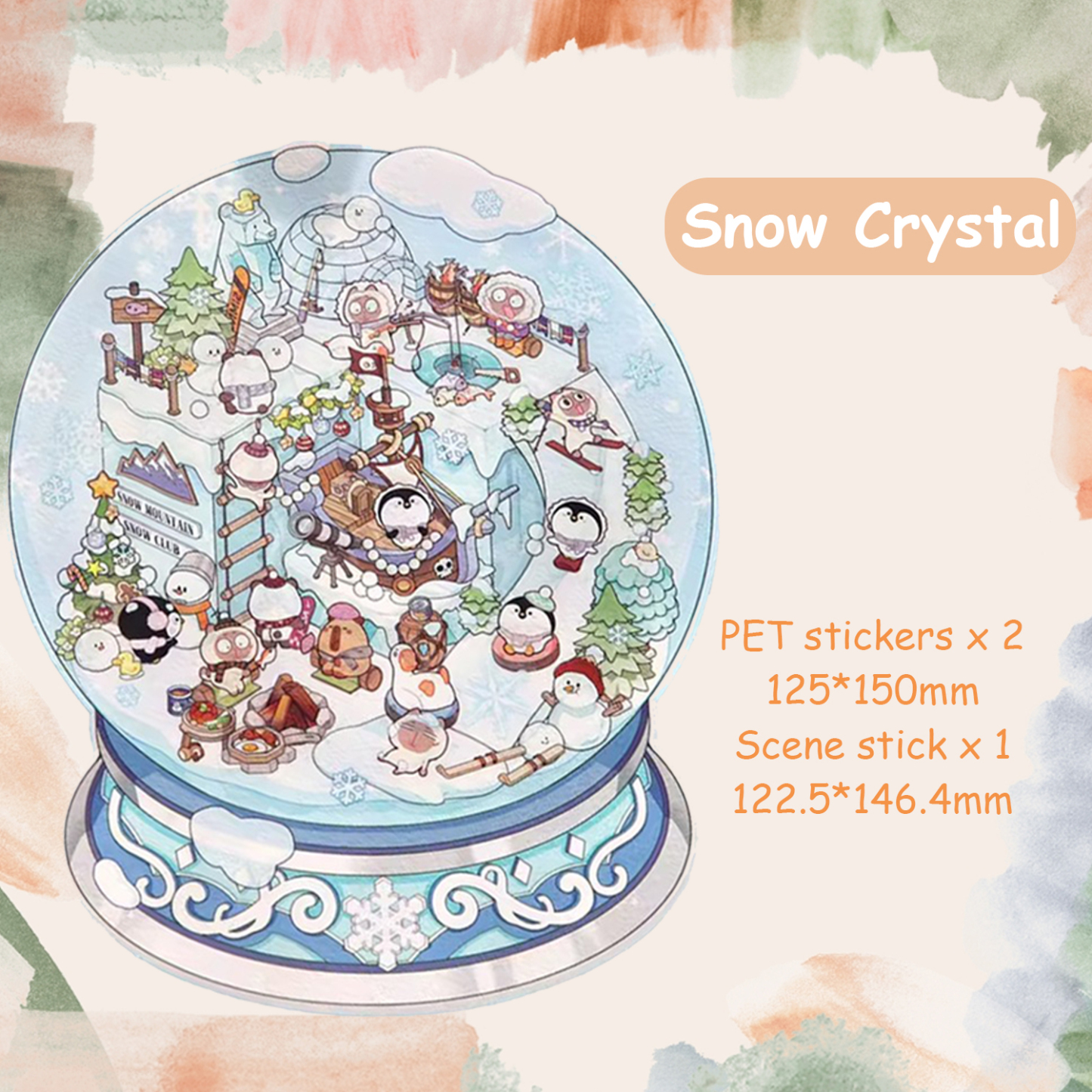 Artful Gifts DIY 3D Sticker Collection - 4 Cute Miniature Scenes