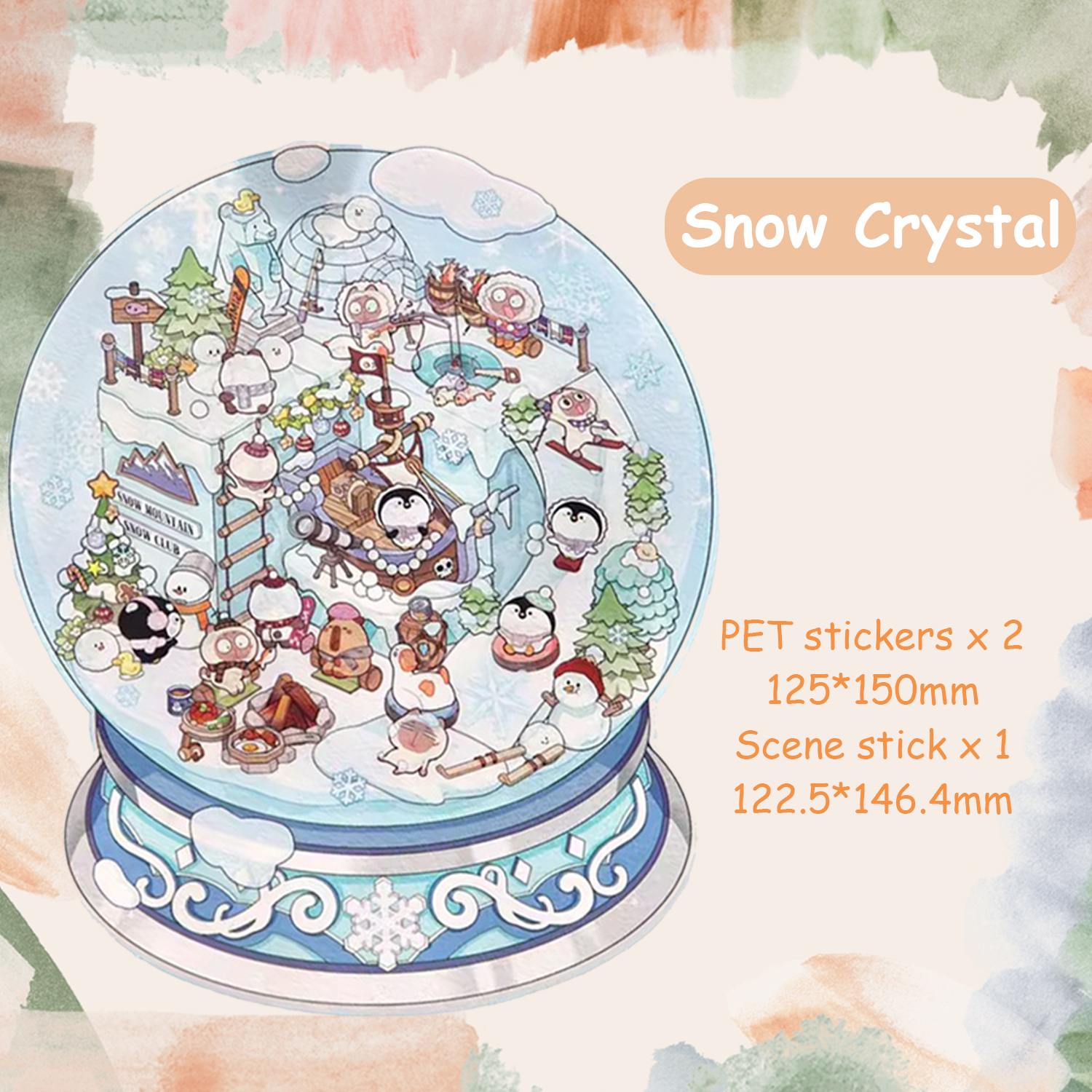 Artful Gifts DIY 3D Sticker Collection - 4 Cute Miniature Scenes