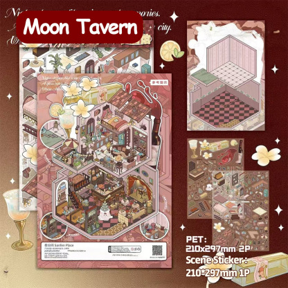 Paperbound Love Notes DIY 3D Scene Stickers - Miniature Scene