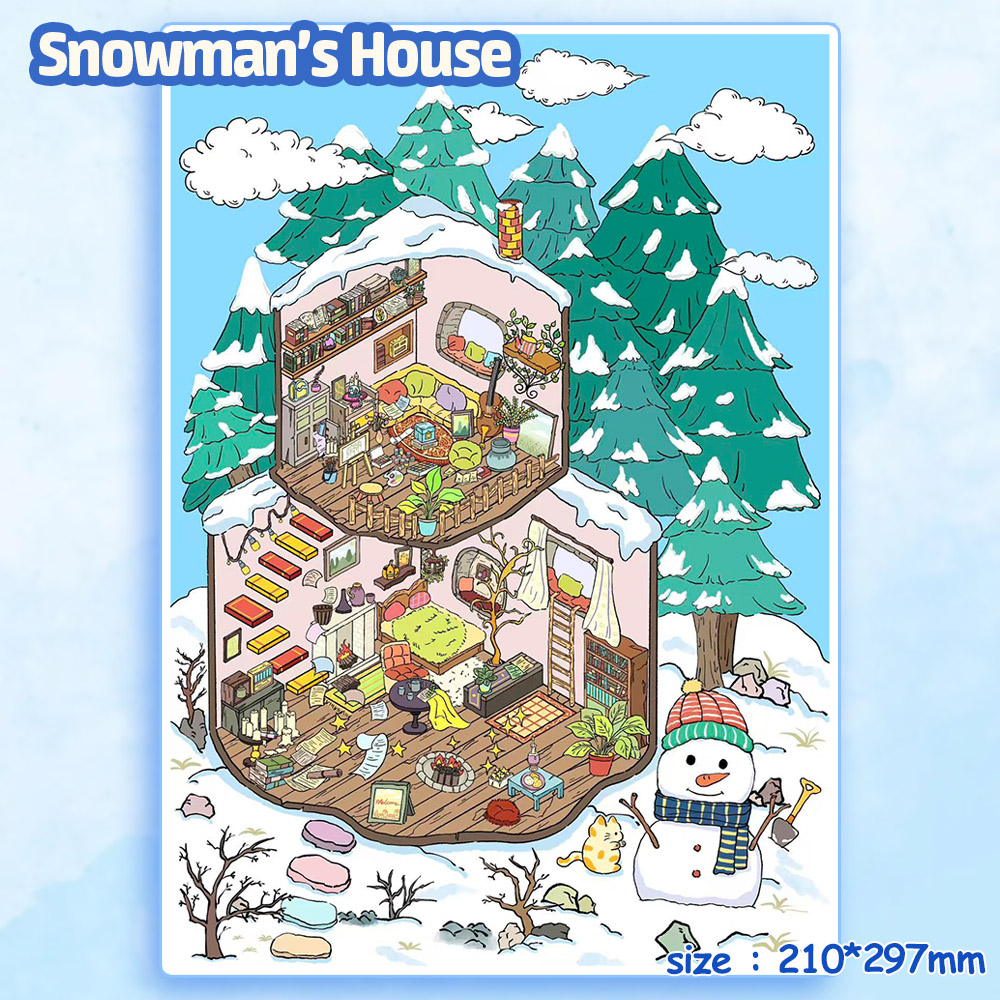 Whisper Moments DIY 3D Scene Stickers - Cute Miniature Scene