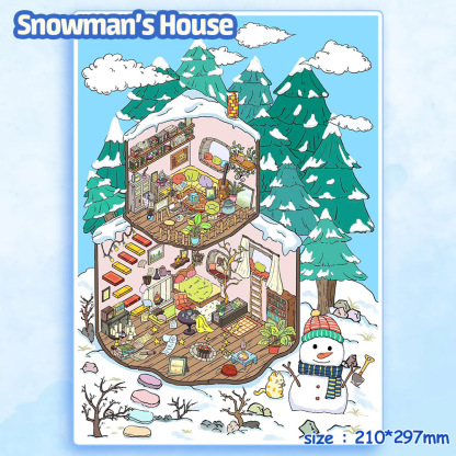 Whisper Moments DIY 3D Scene Stickers - Cute Miniature Scene