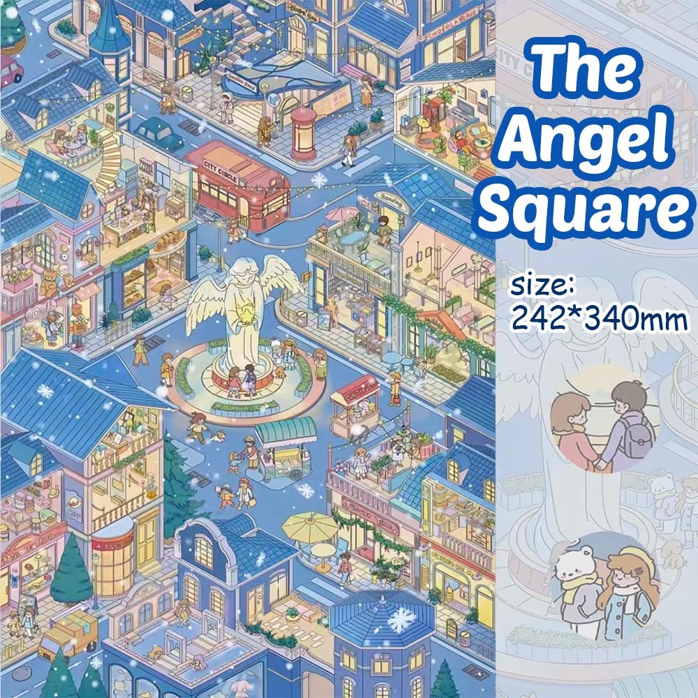 The Angel Square DIY 3D Sticker Collection - Cute Miniature Scene
