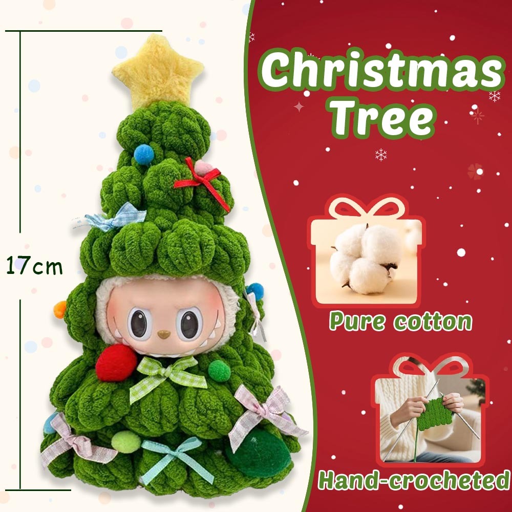 Doll Christmas Clothes Outfit - Applicable to Labubu