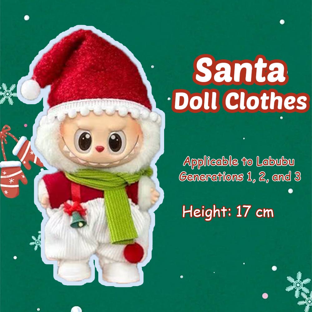 Christmas Doll Clothes Outfit - Applicable to Labubu